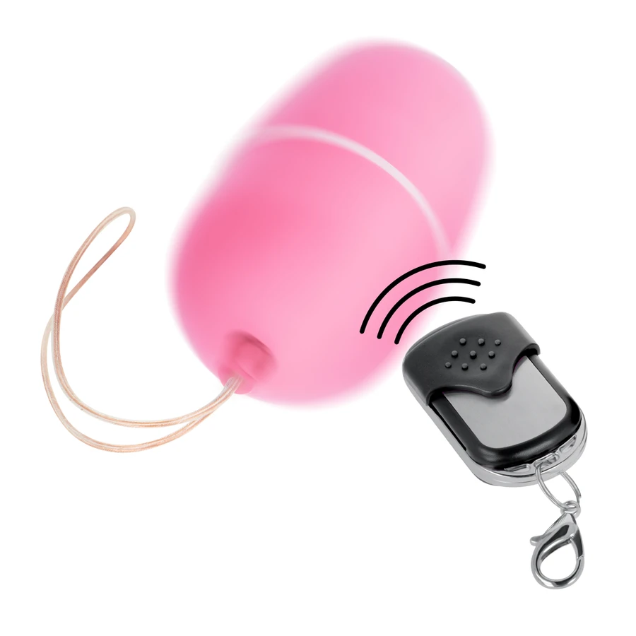 ONLINE - OVO VIBRANTE COM CONTROLE REMOTO M ROSA